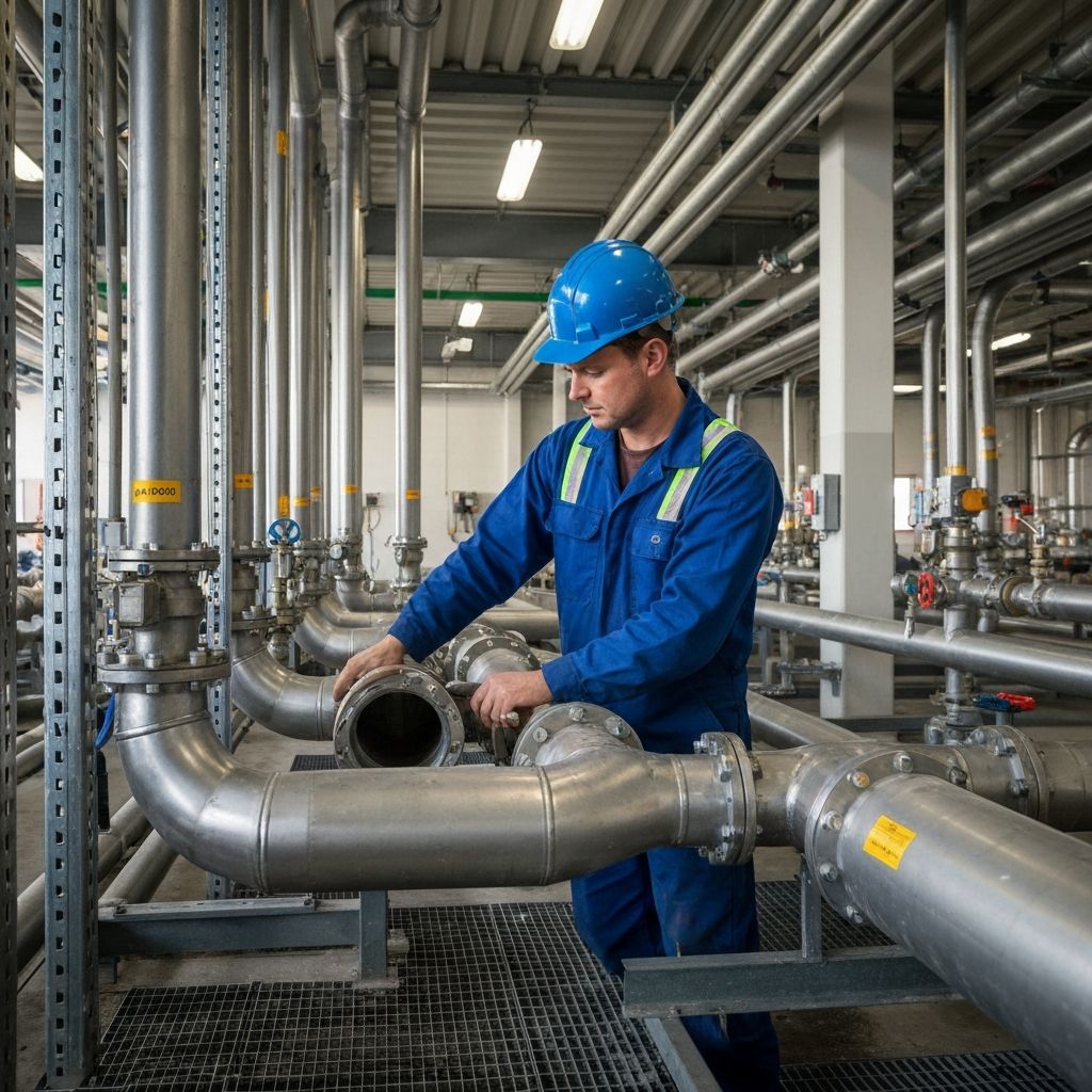 Commercial plumbing technician