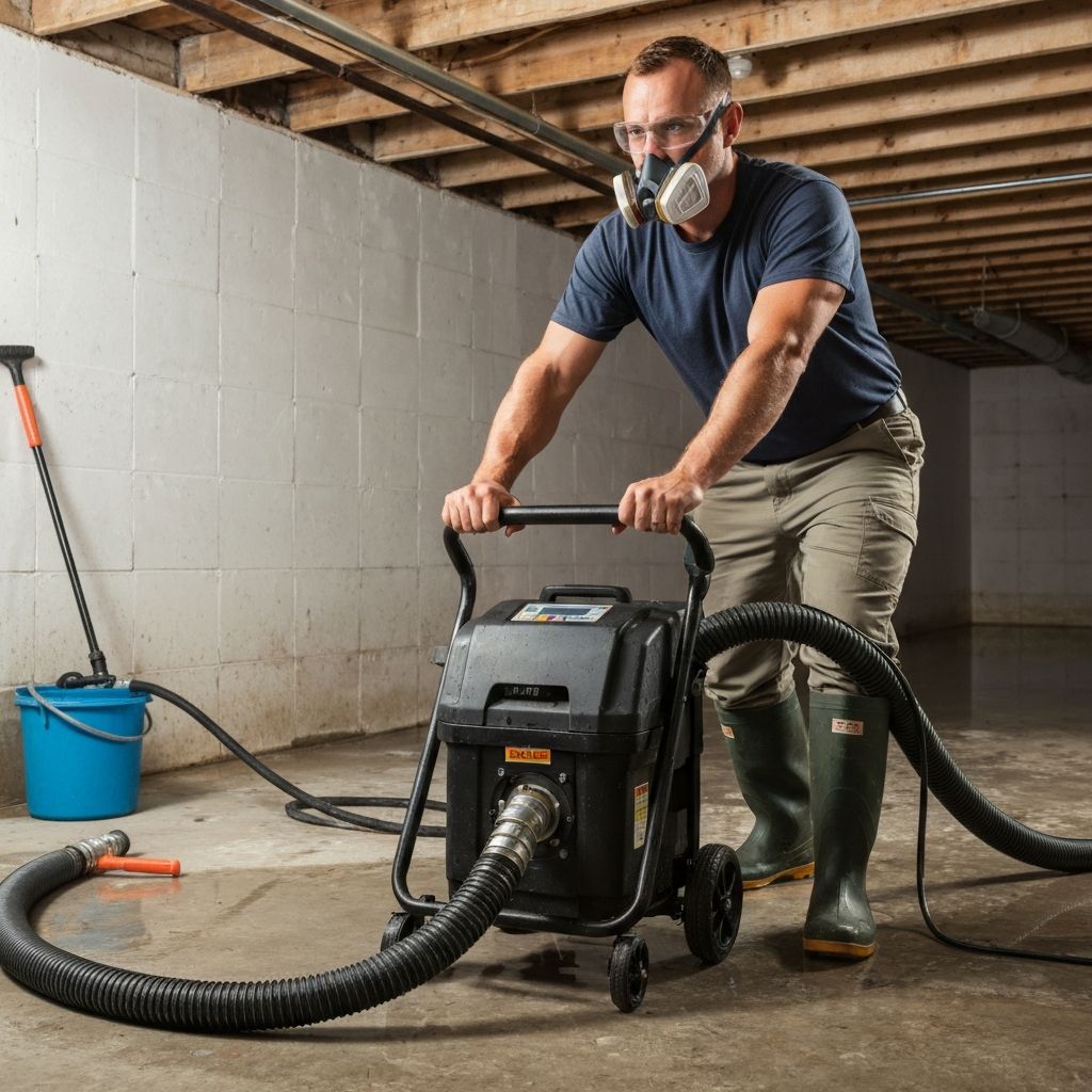 Emergency water extraction service